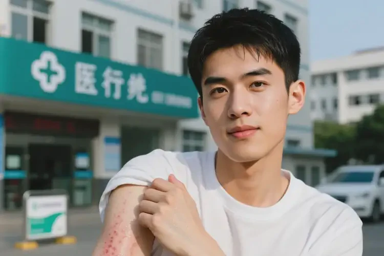 男生手臂容易起濕疹能夠徹底治愈嗎(圖1)