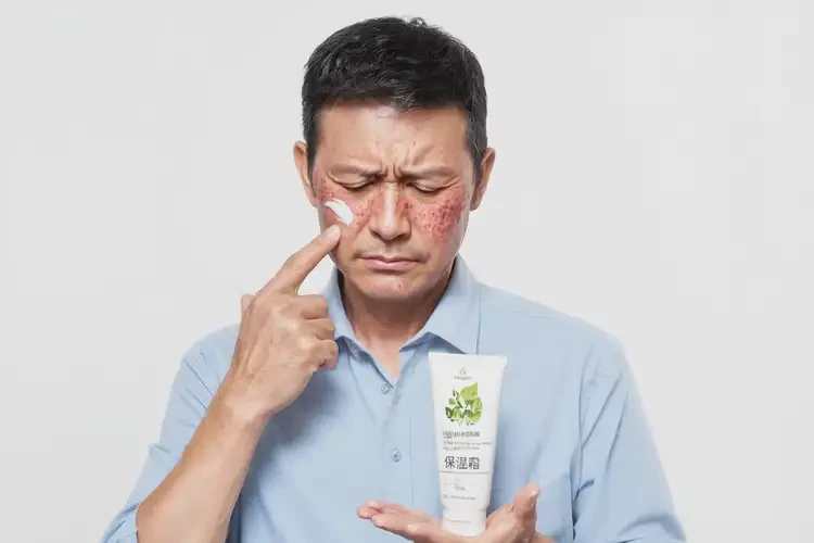 男性面部長濕疹不管它會自己自愈嗎(圖2)