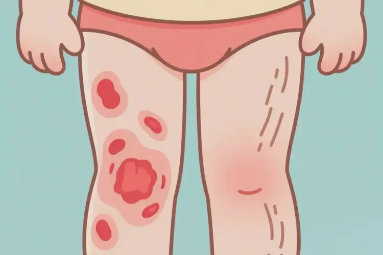 兒童大腿上出現(xiàn)濕疹能靠自己自愈嗎(圖2)