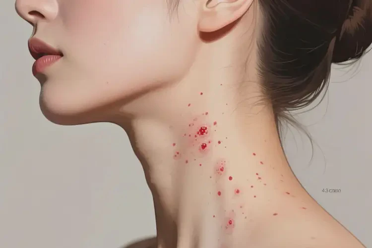 女生脖子长湿疹不管它会自己痊愈吗(图3)