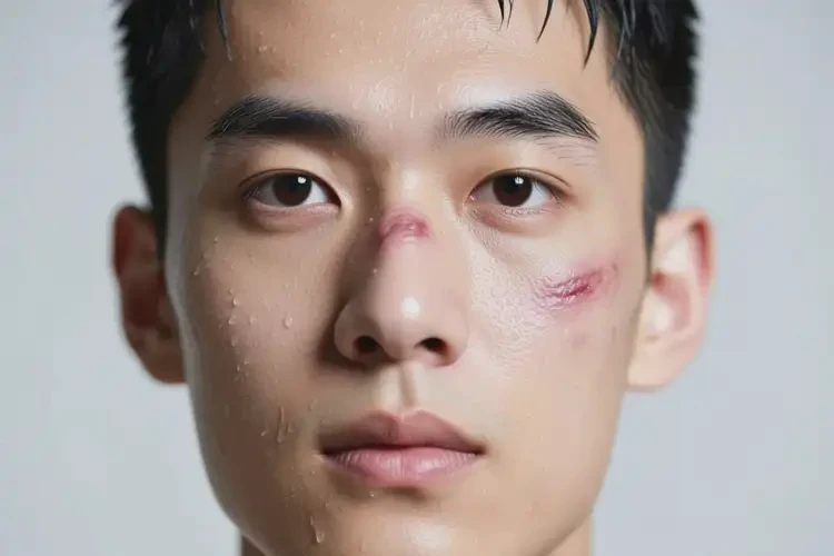 男生臉上出現(xiàn)濕疹能徹底自愈嗎(圖1)