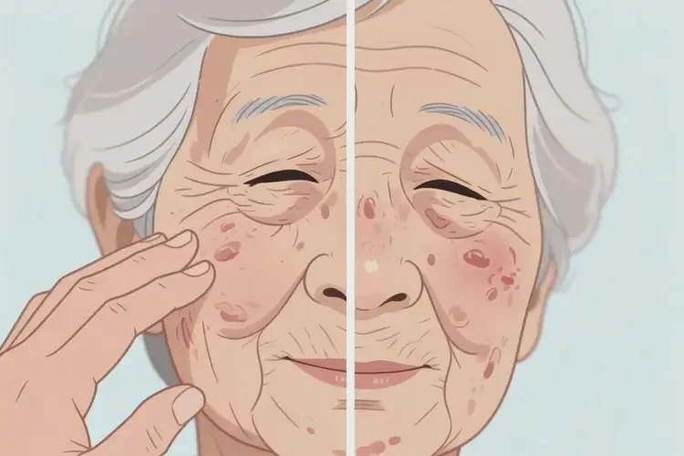 老年人臉上出現(xiàn)濕疹能夠徹底治愈嗎(圖3)