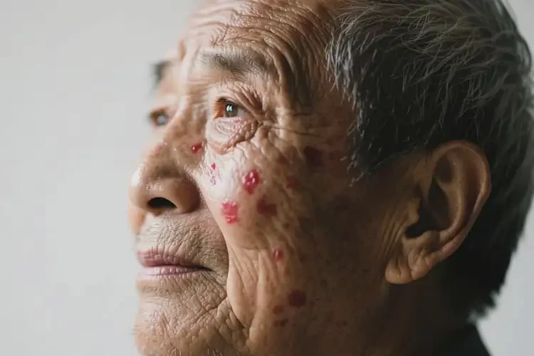 老人臉上出濕疹不管它會自己好嗎(圖3)