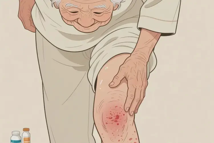 高齡老人大腿上起濕疹不管它會(huì)自己自愈嗎(圖4)