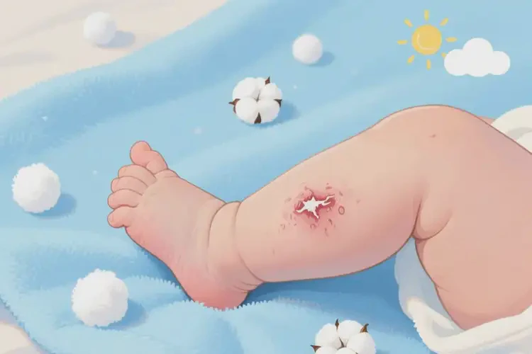 婴儿小腿上容易长湿疹不管它会自己自愈吗(图1)