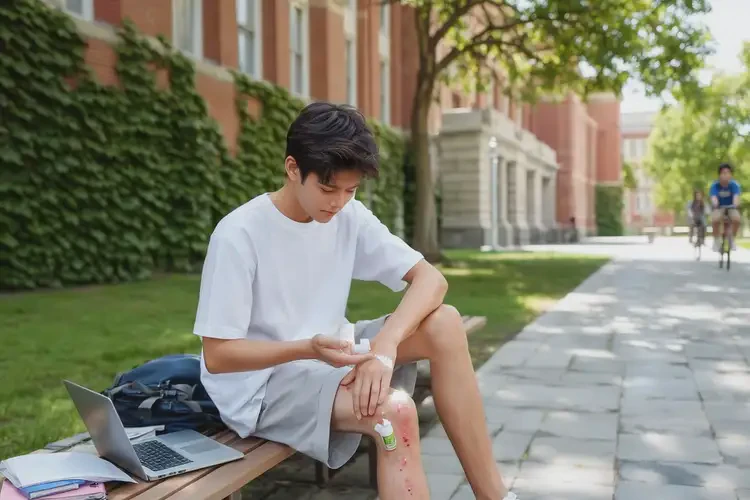 大學(xué)生腳上偶爾起濕疹能徹底自愈嗎(圖2)