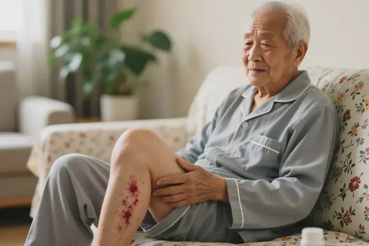 高齡老人大腿長濕疹不管它會自己痊愈嗎(圖2)