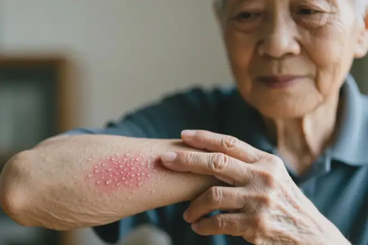 老年人手臂容易起濕疹不管它會(huì)自己痊愈嗎(圖2)