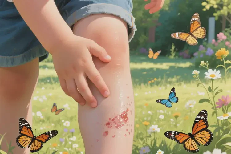 兒童小腿上容易長濕疹不管它會自己自愈嗎(圖1)