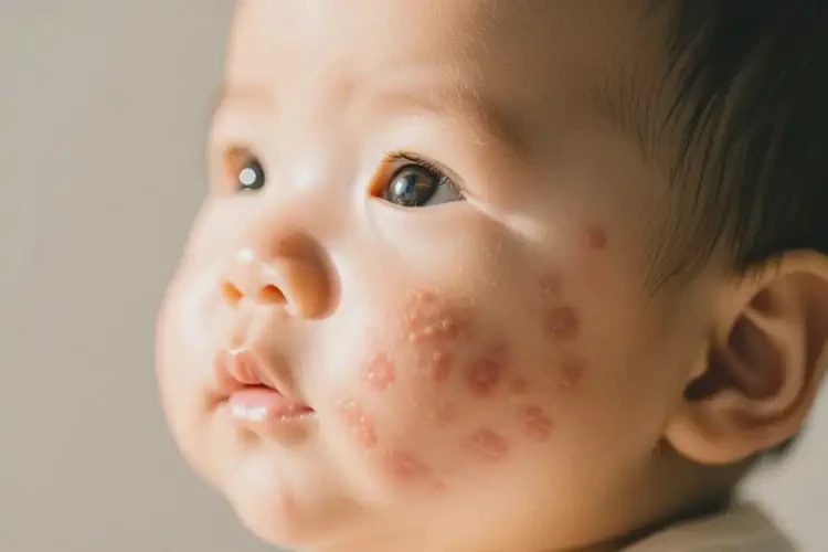 嬰兒面部偶爾起濕疹不管它會自己自愈嗎(圖4)