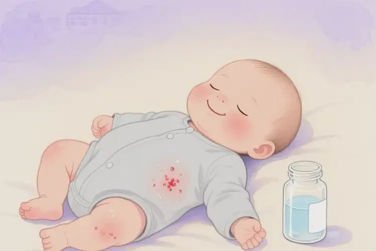 嬰幼兒肚子上容易起濕疹能夠徹底治愈嗎(圖1)