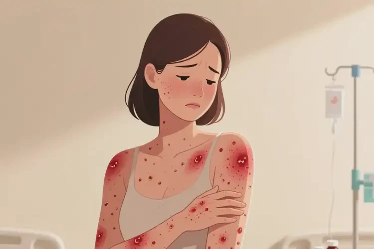 女性全身出現(xiàn)濕疹不管它會(huì)自己自愈嗎(圖4)