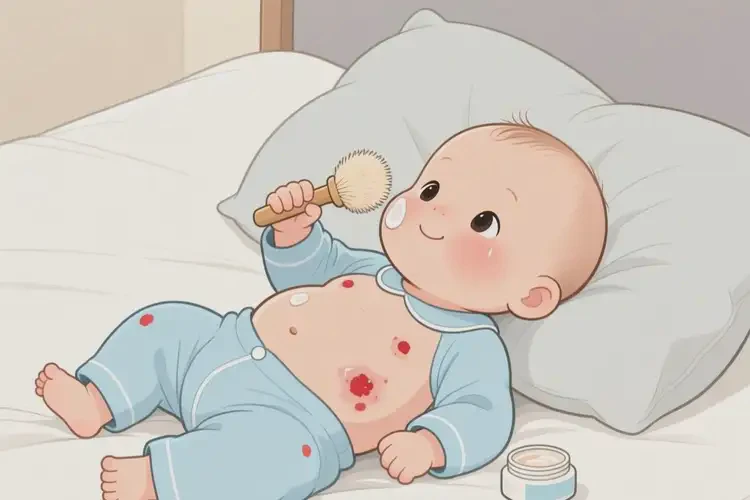 嬰幼兒肚子上容易起濕疹能夠徹底治愈嗎(圖3)