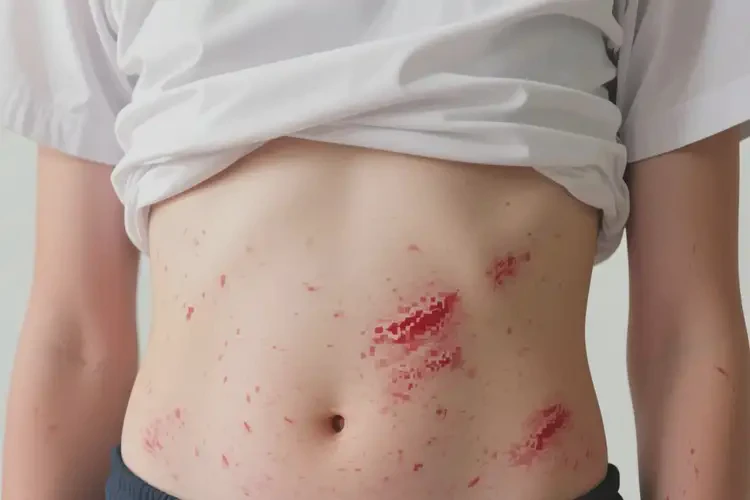 中學(xué)生肚子上出現(xiàn)濕疹能靠自己自愈嗎(圖1)