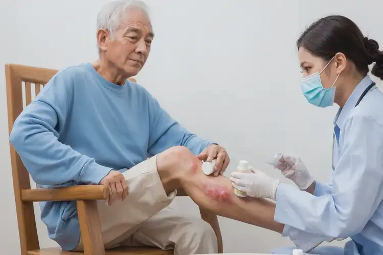 老年人小腿長濕疹可不可以徹底自愈(圖1)