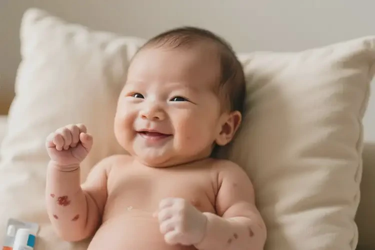 新生儿全身经常起湿疹不管它会自己好吗(图2)