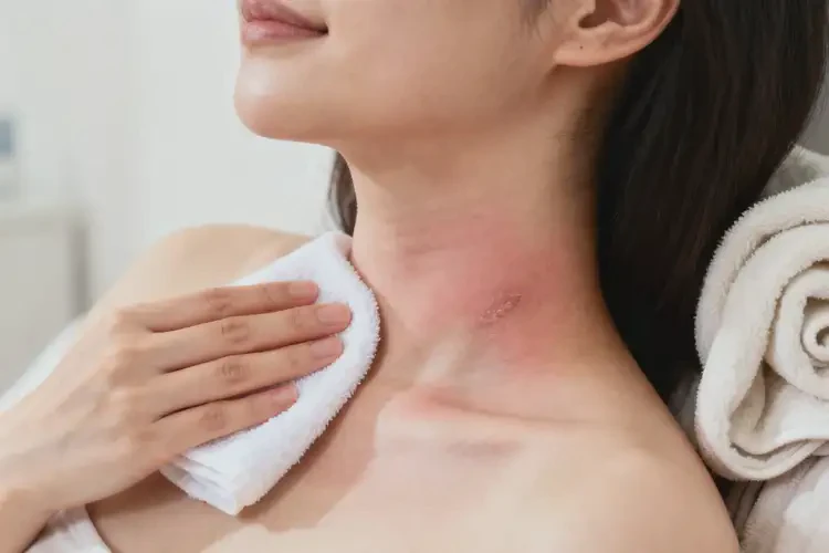 哺乳期媽媽脖子容易起濕疹可不可以徹底自愈(圖1)