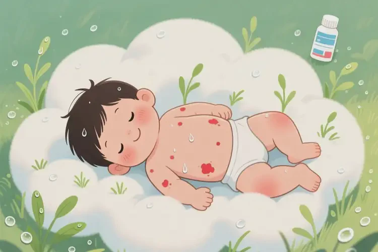 少儿肚子上有湿疹能彻底自愈吗(图2)