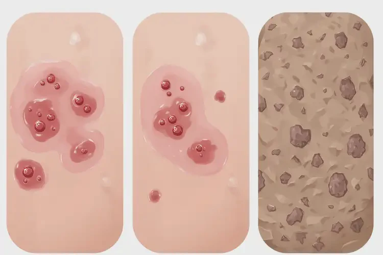 男人肚子偶爾長濕疹不管它會自己自愈嗎(圖1)