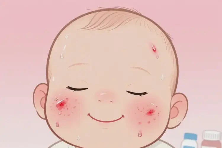 宝宝脸上偶尔起湿疹能彻底自愈吗(图4)