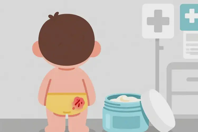 少兒屁股長濕疹不管它會自己痊愈嗎(圖2)