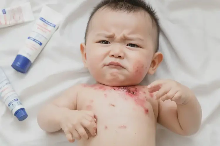 寶寶脖子容易起濕疹不管它會(huì)自己自愈嗎(圖3)