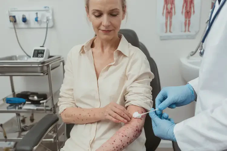 女人手臂起濕疹能徹底自愈嗎(圖3)