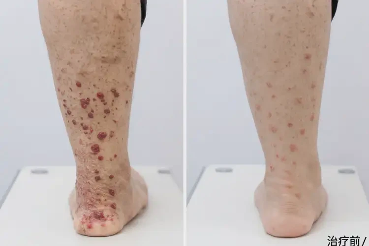 老年人腳上偶爾起濕疹可以徹底自愈嗎(圖1)