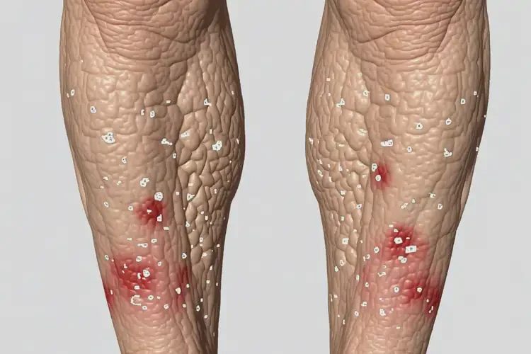 老年人小腿有濕疹可以徹底自愈嗎(圖1)