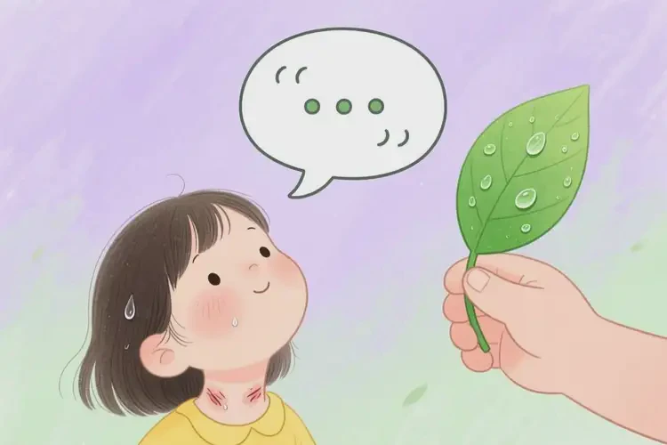 少兒脖子上出濕疹不管它會(huì)自己痊愈嗎(圖1)