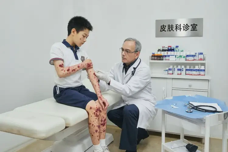 中學生全身長濕疹能夠徹底治愈嗎(圖3)