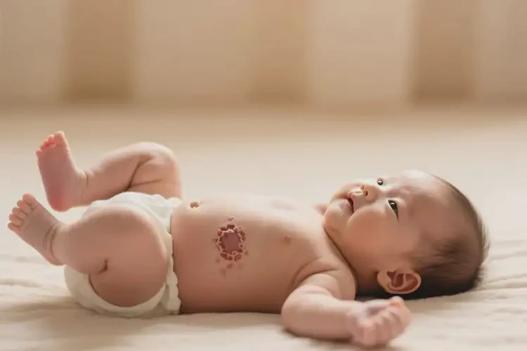 寶寶肚子上出現(xiàn)濕疹不管它會(huì)自己好嗎(圖1)