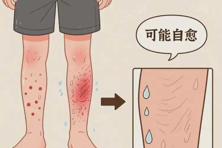 男生小腿上容易長(zhǎng)濕疹不管它會(huì)自己痊愈嗎(圖3)