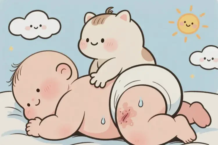 幼兒屁股偶爾起濕疹不管它會(huì)自己好嗎(圖3)