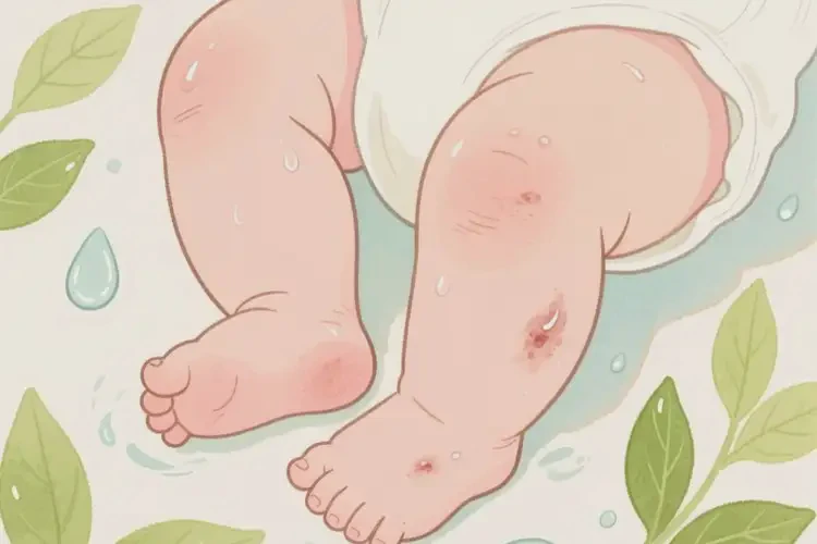 嬰兒大腿容易長濕疹可以徹底自愈嗎(圖4)