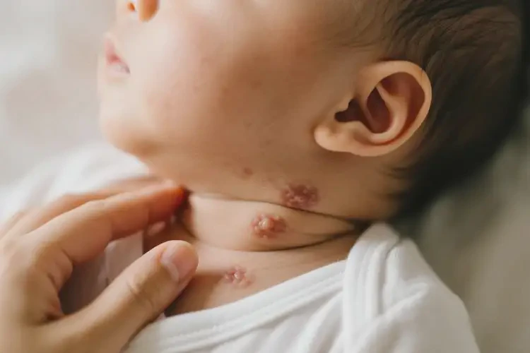 寶寶脖子上經(jīng)常起濕疹不管它會(huì)自己痊愈嗎(圖4)