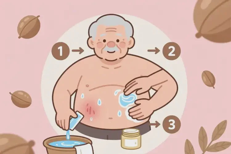 高齡老人肚子上偶爾長(zhǎng)濕疹能夠徹底治愈嗎(圖2)