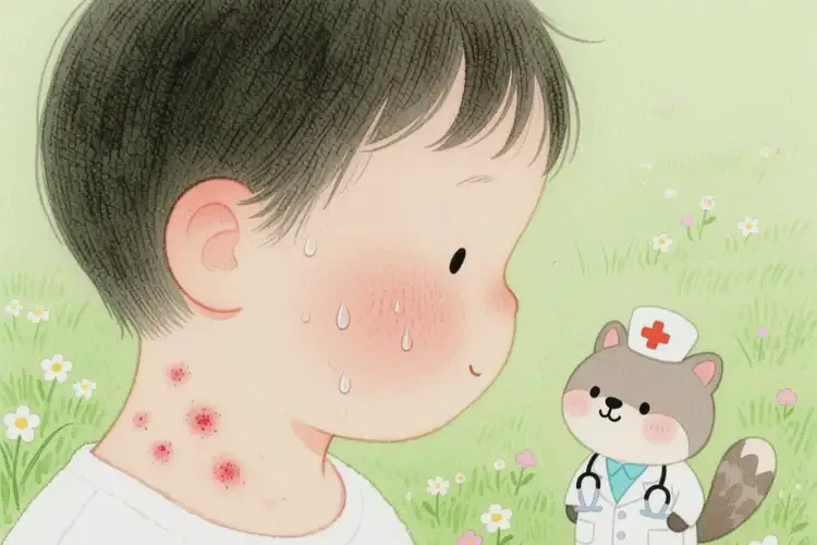 幼儿脖子容易起湿疹不管它会自己好吗(图1)