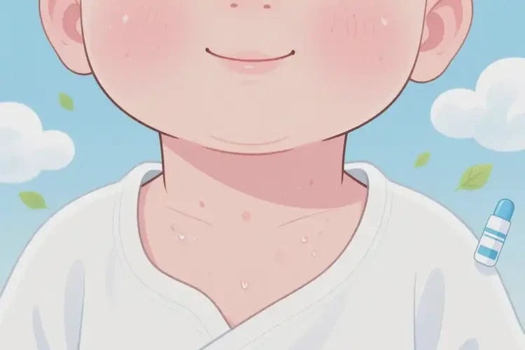 孩子脖子上出濕疹不管它會自己自愈嗎(圖4)
