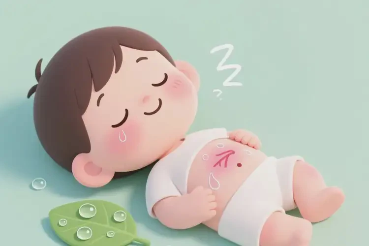 兒童肚子上出濕疹能夠徹底治愈嗎(圖1)