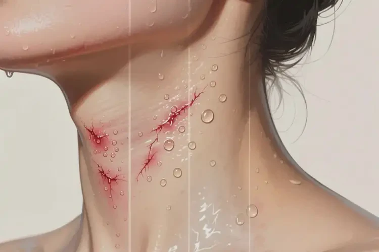 女性脖子容易長濕疹可以徹底自愈嗎(圖2)