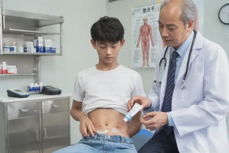 大學(xué)生肚子出現(xiàn)濕疹可不可以徹底自愈(圖2)