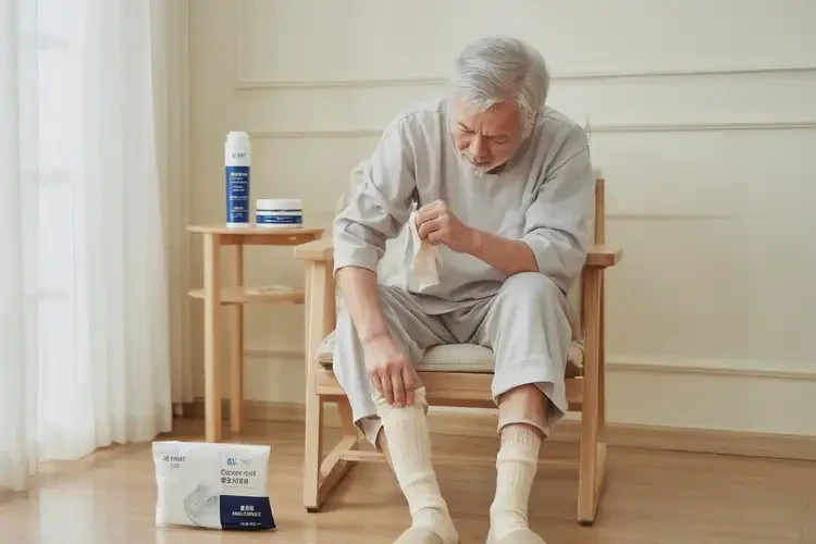 老人腳上起濕疹能徹底自愈嗎(圖2)