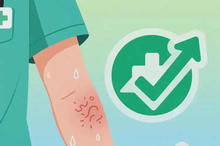 青年人手臂長濕疹能徹底自愈嗎(圖1)