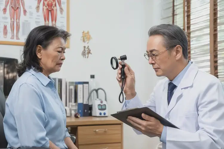 女性脖子上偶爾長濕疹不管它會自己好嗎(圖1)