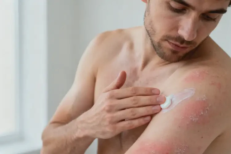 男性身上有濕疹不管它會(huì)自己痊愈嗎(圖4)