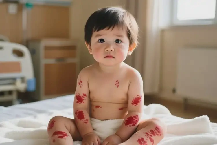 小孩全身起湿疹不管它会自己自愈吗(图2)