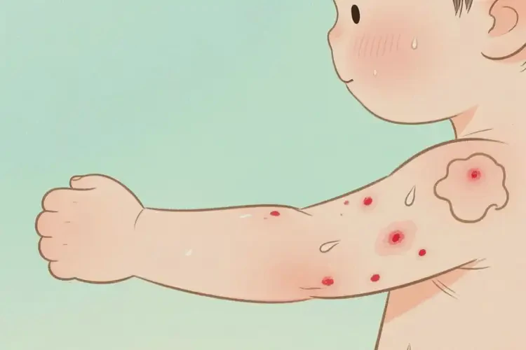 小孩手臂容易起濕疹能靠自己自愈嗎(圖3)