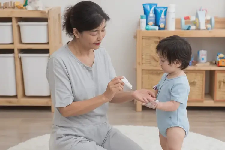 小孩手上有濕疹不管它會(huì)自己自愈嗎(圖2)