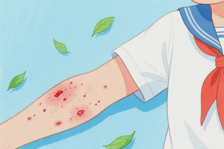 中學生手臂經(jīng)常長濕疹能靠自己自愈嗎(圖4)